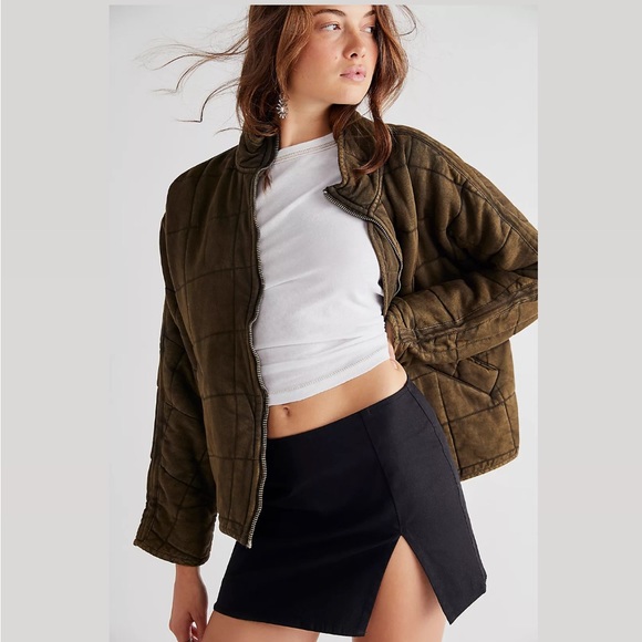 Free People Dolman Quilted Knit Jacket - Picture 10 of 11